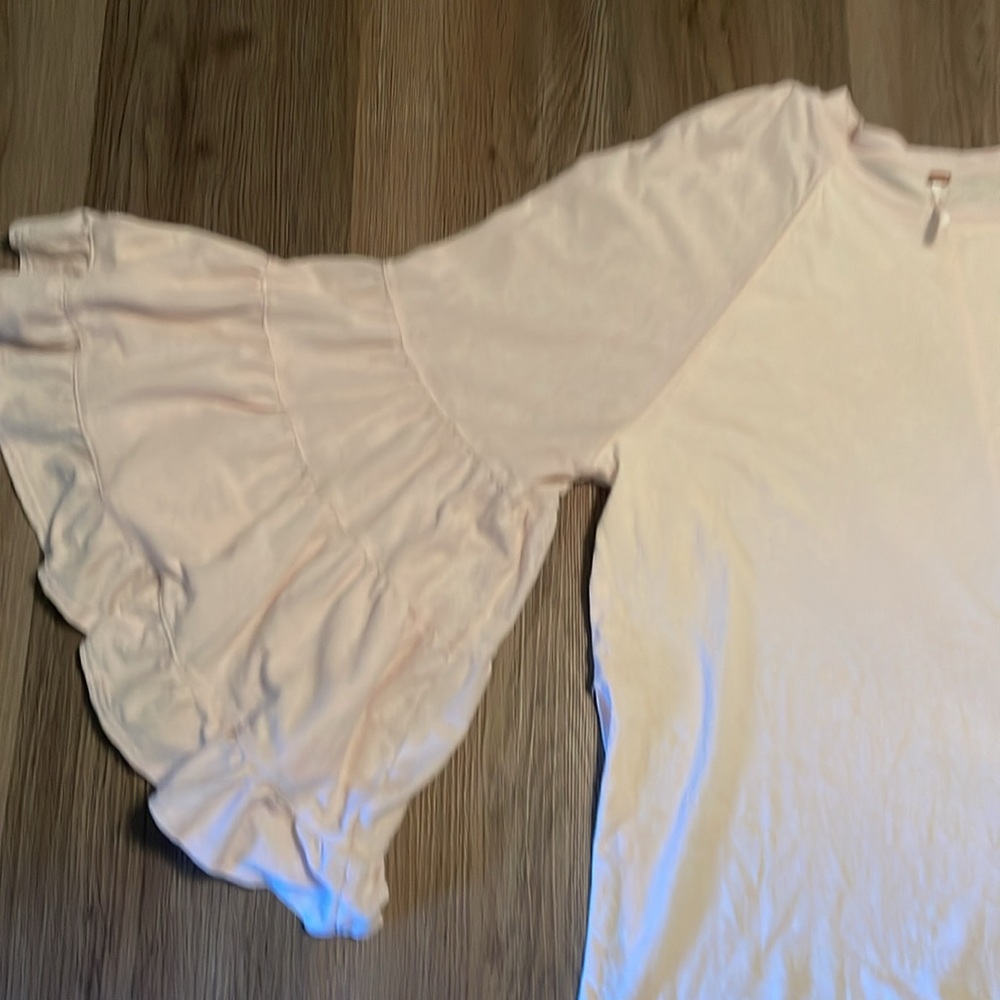 Free People No‎ Crying In Baseball Bell Sleeve Top Womens Size XS - Picture 5 of 17
